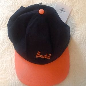 New with tags, Herschel navy & orange baseball cap